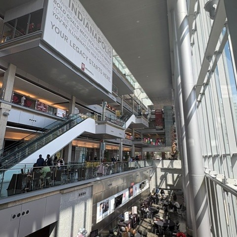 photo of the inside of the IUI campus center
